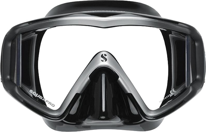 Scubapro Mask Crystal VU - Sil. Black - Black/Silver