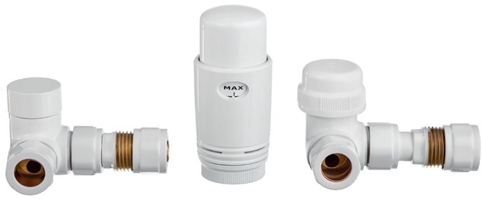 Invena Zawory termostatyczne osiowe białe z głowicą termostatyczną CD-25-B15 !