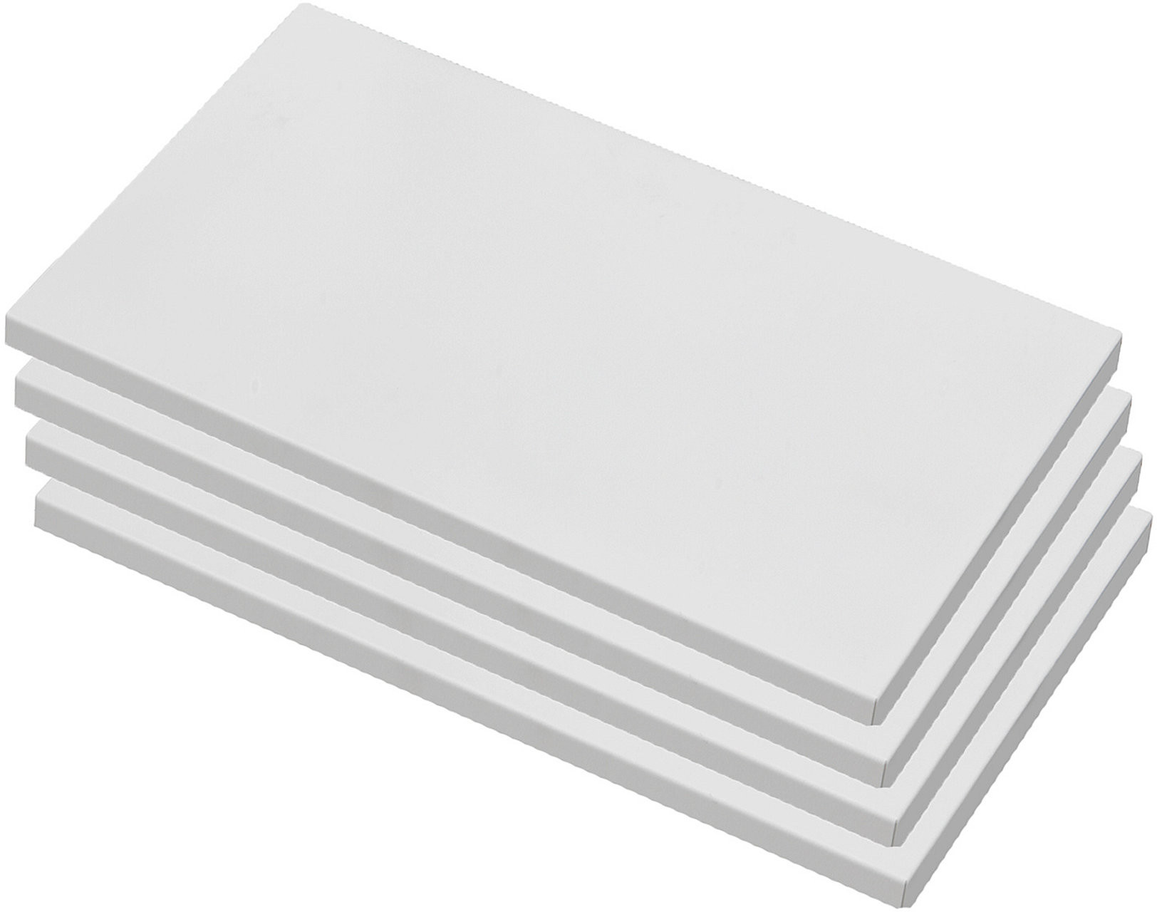 AJ Produkty Półki dodatkowe do szaf uniwersalnych, 4 szt., 450x375mm, szary