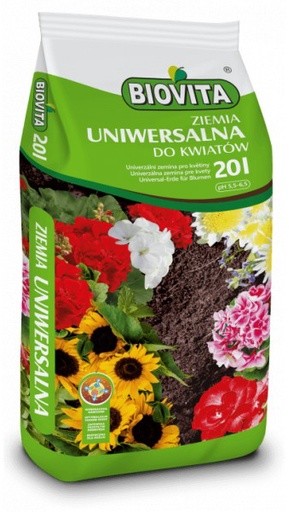 Ziemia uniwersalna do kwiatów BIOVITA 20L