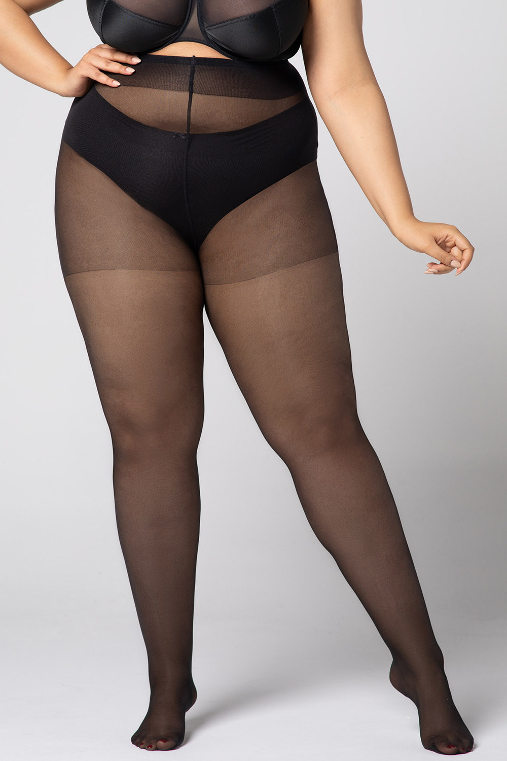 MONA QUEEN Rajstopy Plus Size Margaret 20 DEN