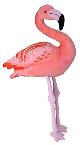 Wild Republic 22298 pluszowy flamingo, Cuddlekins Jumbo, przytulanka, pluszowe zwierzątko 86 cm, różowy 20470