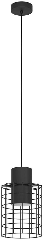 Eglo 43625 - Żyrandol na lince MILLIGAN 1xE27/40W/230V śr. 20 cm czarny