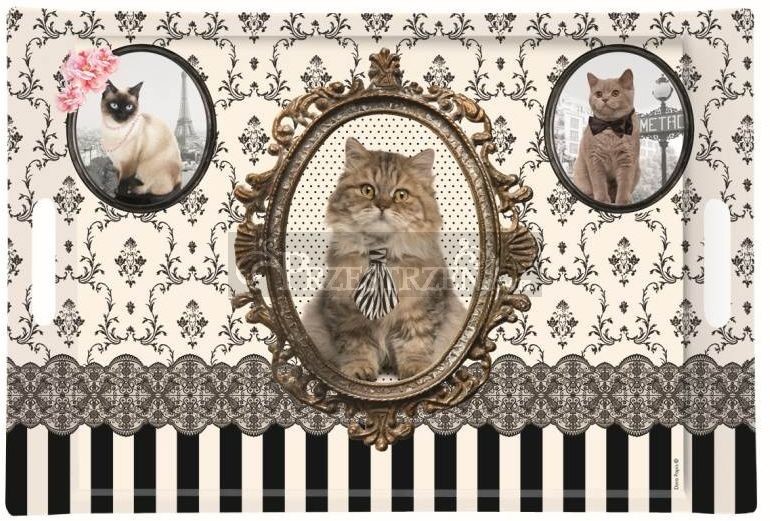 Nuova Cer Easy life r2s DUŻA TACA DESEROWA - VINTAGE CATS (300 CATS)