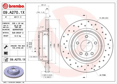 BREMBO 09.A270.1X 09.A270.1X