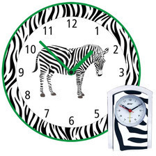Atrix Zegar ścienny zebra + budzik gratis /G