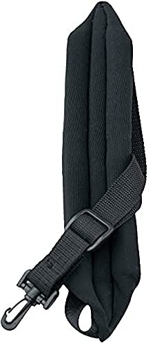 Perri's Leathers Perri's czarny saksofon pasek z wyściółką, trójszybowy i plastikowy hak obrotowy (SP5-574) SP5-574