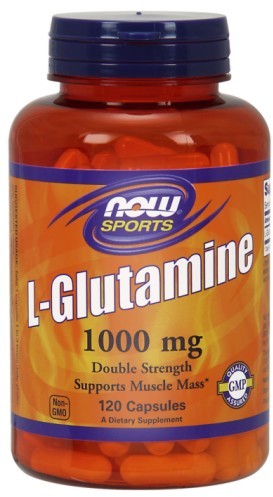 Now Foods L- glutamina 1000 mg (120 kap) CBCE-1888F