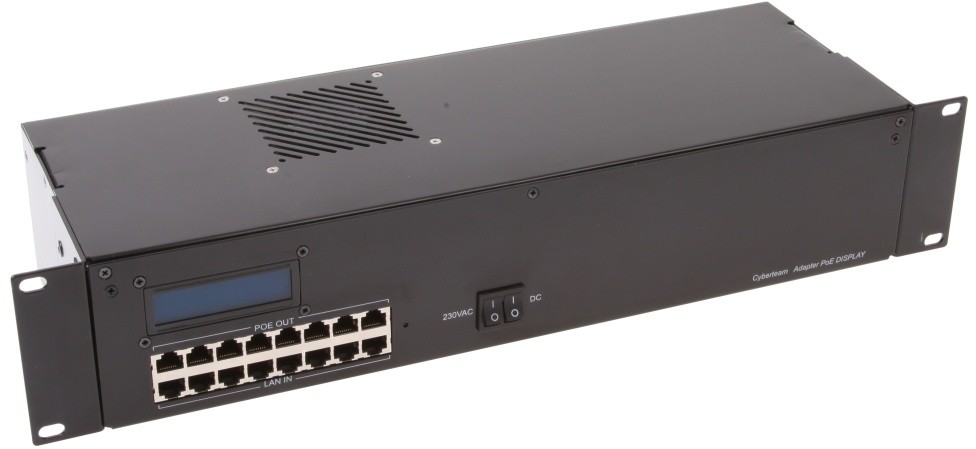 brak danych Zasilacz buforowy 12V 8p PoE RACK 19