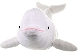 Wild Republic Beluga wieloryb miękka zabawka, przytulanka do przytulania, prezenty dla dzieci 30 cm 22467