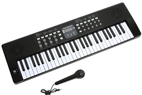 AXMAN AXMAN Keyboard LP5450 z mikrofonem i zasilaczem, 54 przyciskami, na baterie 6 x AA (zasilacz i baterie nie wchodzą w zakres dostawy) LP5450