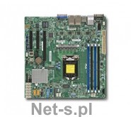 Supermicro 1XEONV5 C236 64GB DDR4 MATX Single socket H4 LGA 1151 Intel C236 Up to 64GB Unbuffered ECC UDIMM DDR4 2133MHz 4x DIMM Quad GbE LAN Retail Pack (MBD-X11SSH-LN4F-B)