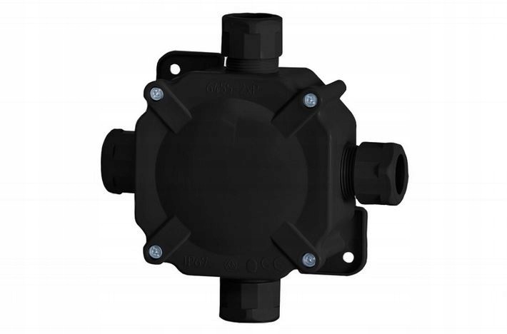 Puszka hermetyczna 11P, 122x44x105 IP67 czarna