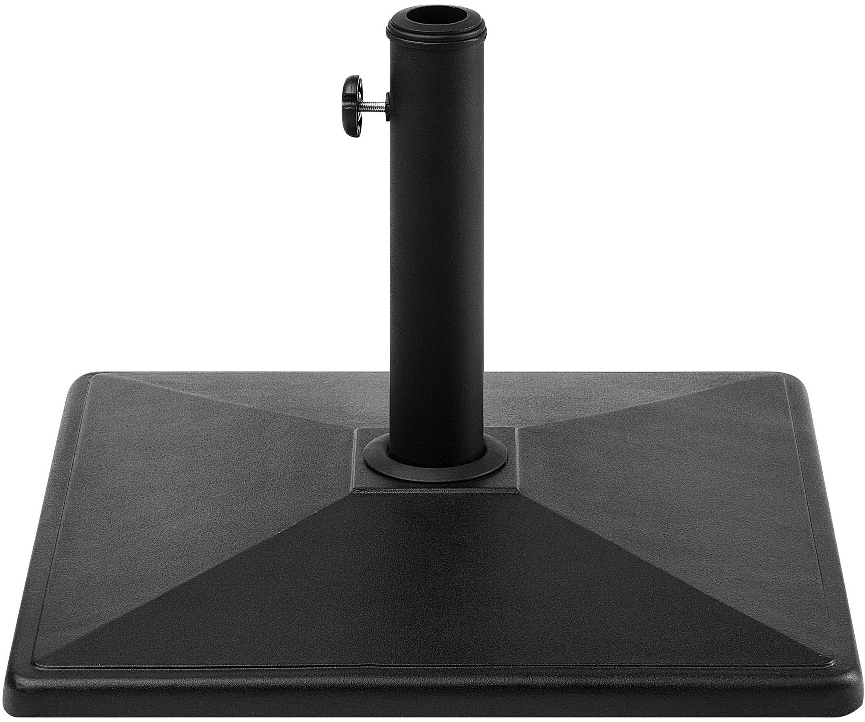 Beliani Podstawa pod parasol czarna 50 x 50 cm CONCRETE