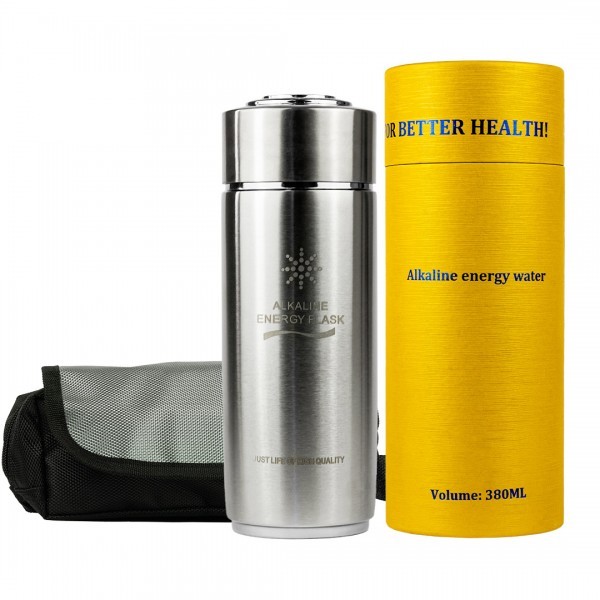 Jonizator wody Alkaline Water Flask srebrny POKR