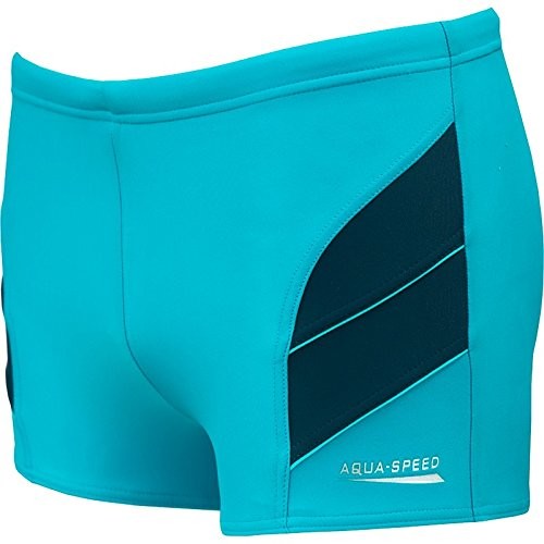 Aqua Speed Szorty kąpielowe chłopcy strój kąpielowy z nogawki wygodna i elastyczna odporny na działanie chloru i promieni UV # asandy, szary, 134 cm