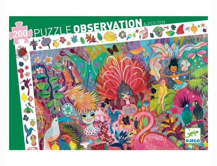 Djeco Puzzle obserwacja Karnawał W Rio 200 el 7452
