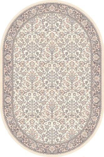 Agnella Brintons Dywan Isfahan ITAMAR alabastrowy wełna owal 10479