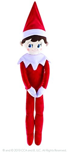 The Elf on the Shelf The Elf on the Shelf Plushee Pal Huggable - Boy | pomysły i rekwizyty dla dzieci i dorosłych | miękka figurka chłopca zabawka (umarmbar chłopca) PPHUGB
