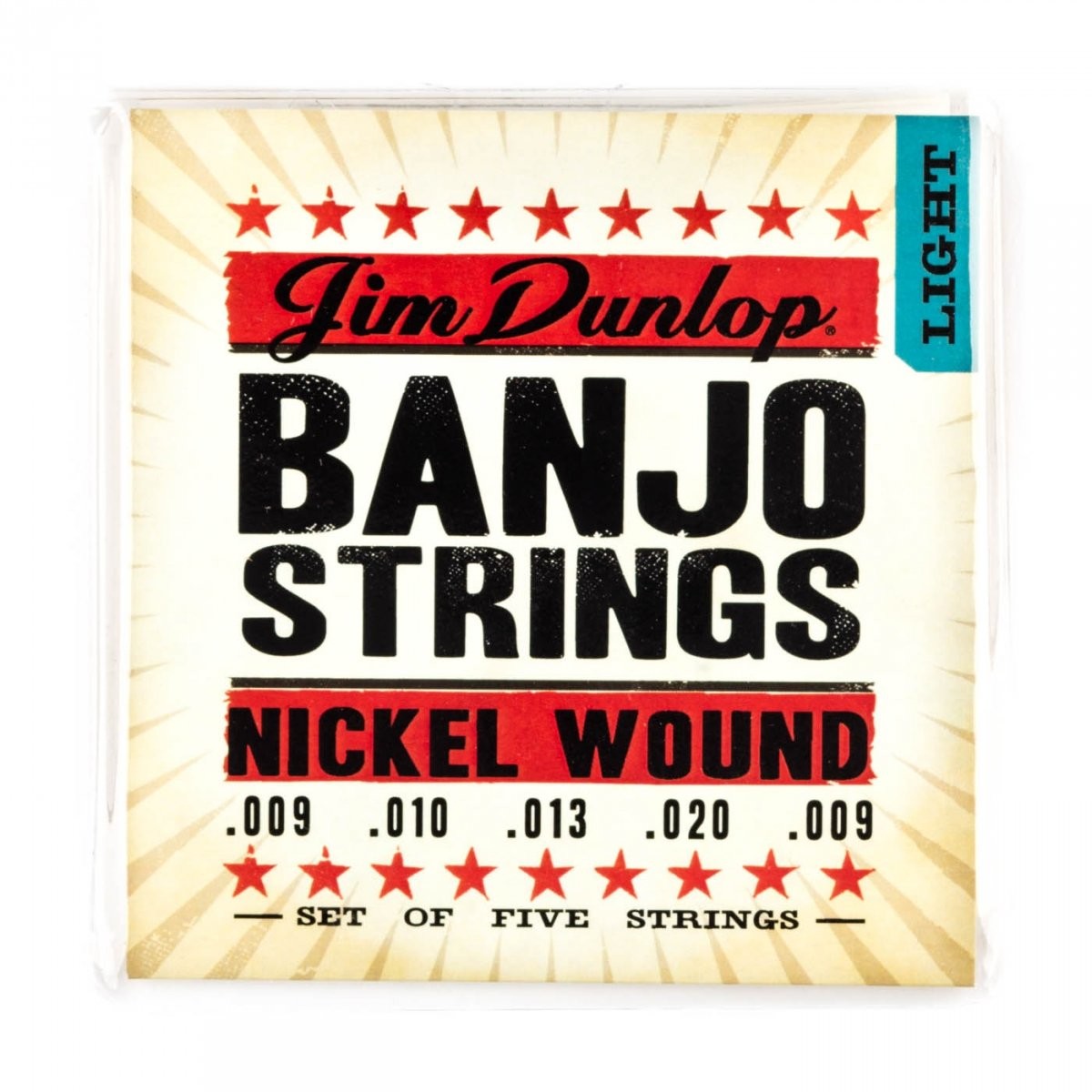 Dunlop DL STR djn 009/020 Banjo Niklowo Strings Light 5 String 38320092001