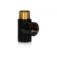 WARMTEC Trójnik do grzałki elektrycznej 1/2 Warmtec czarny TR-1/2-CZ