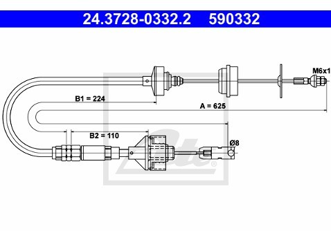 ATE Cięgno, sterowanie sprzęgłem 24.3728-0332.2