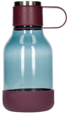 ASOBU Asobu - Dog Bowl Bottle Tritan Fioletowa - Butelka z miską dla psa 1,5L TWB20 BURGUNDY/PURPLE