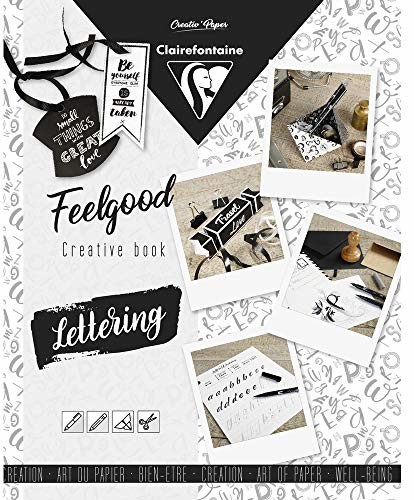 Clairefontaine 97529C zeszyt kreatywny Feelgood, 21 x 26 cm, idealny do liter, 1 sztuka 97529C
