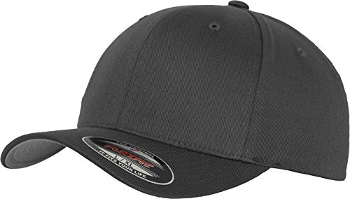 Flexfit FlexFit Wooly Combed czapka baseballowa, 6 panelów, uniseks, dla dorosłych i dzieci, szary, L-XL 6277