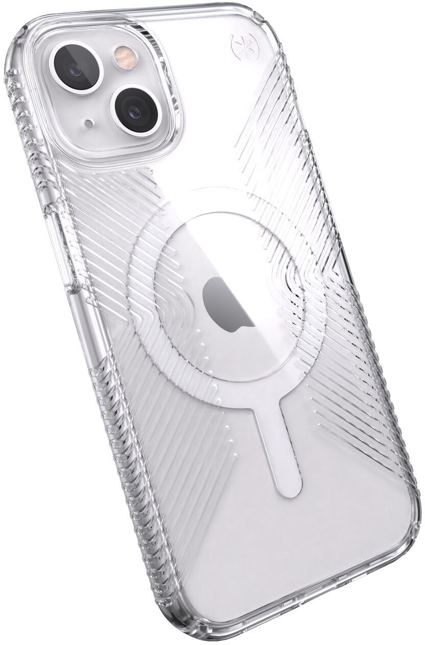 Speck Presidio Perfect-Clear with Grips MagSafe Etui Ochronne do iPhone 13 z Powłoką Microban (Clear) 141761-5085
