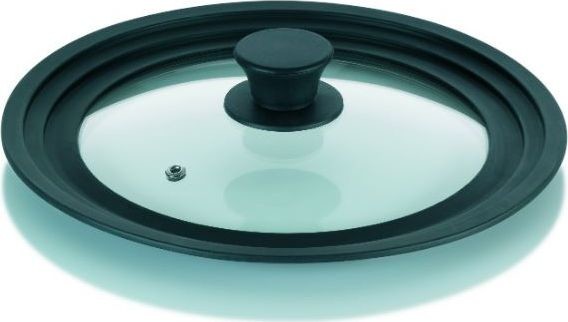 NoName pokrywa do patelni Concetta 24 cm szkło przezroczyste/czarne twm_848344
