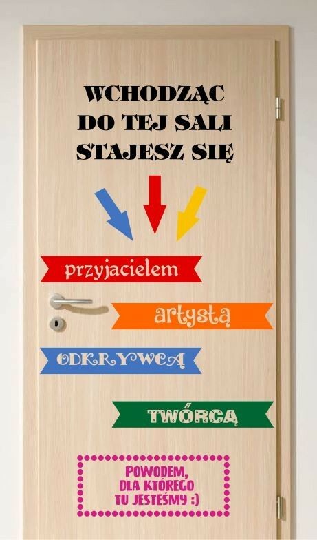 Naklejka: Wchodząc do tej sali stajesz się CA455