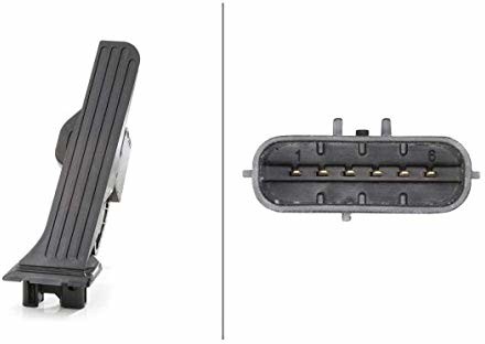 HELLA 6PV 008 890-711 Czujnik, pozycja pedału gazu - dla pojazdu z kierownicą z lewej strony - Automatyczna skrzynia biegów 008890711