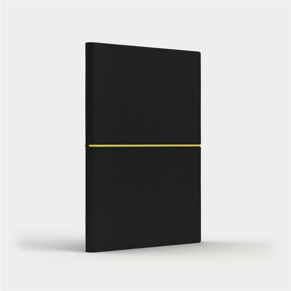 Like U Notatnik A5 Fun M gładki czarny/cytrynowy - Like U