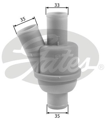 GATES Termostat, żrodek chłodzący TH35882