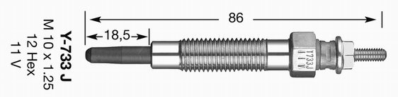 NGK świeca żarowa 6592