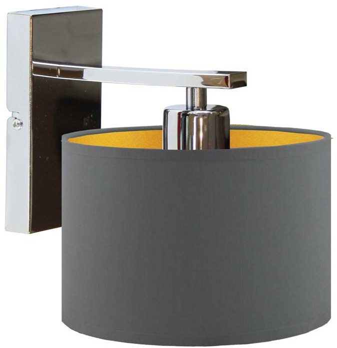 LYSNE Klasyczny kinkiet ścienny z abażurem SPLIT GOLD 14554/93