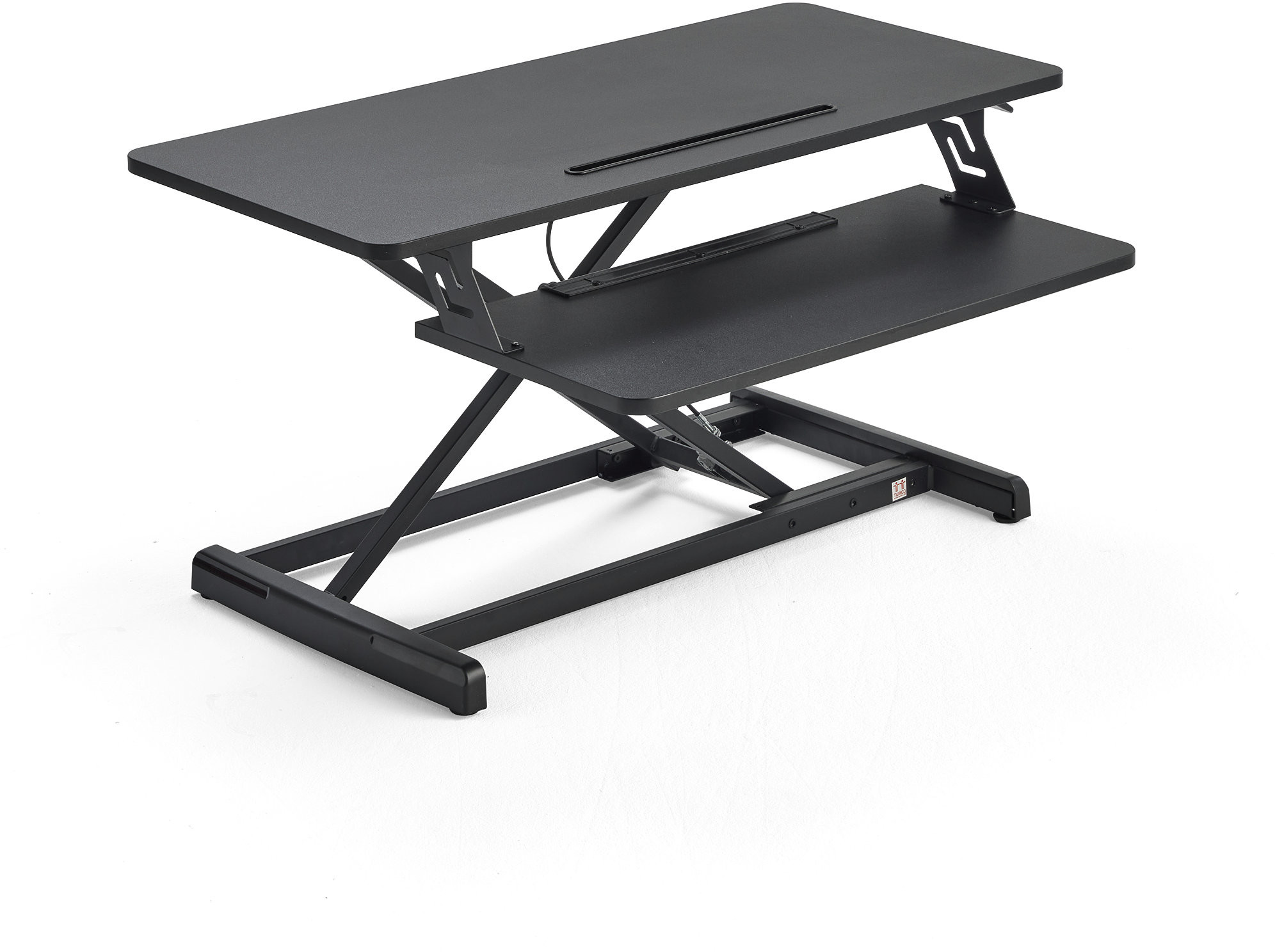 AJ Produkty Stół do stania lub siedzenia READY, 880x400 mm, czarny
