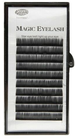 Wonder Lashes Rzęsy na pasku pojedyncze Sc Magic Eyelash czarne 0,15 c 8 mm