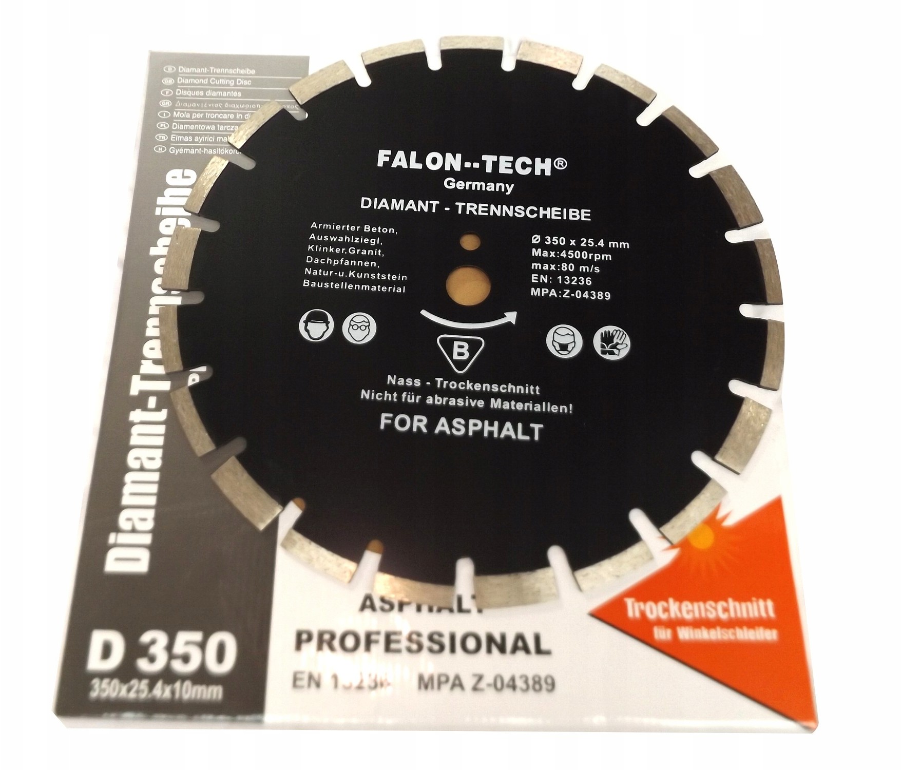 Falon Tarcza tarcze do asfaltu 350 tech diamentowa
