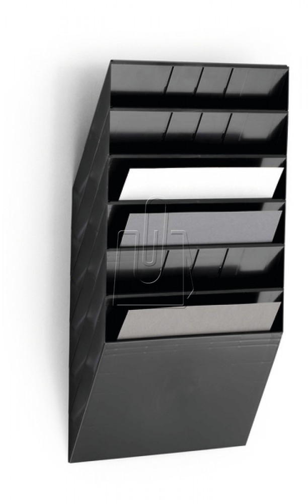 Durable Zestaw sześciu poziomych pojemników Durable Flexiboxx A4 czarny 1709785060