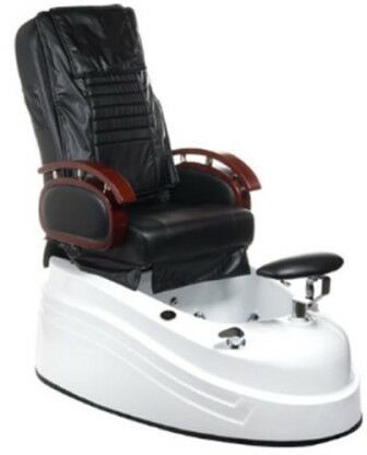 Bs fotel do pedicure z masażem br-2307 czarny