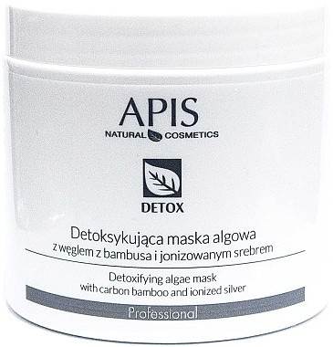 Apis Professional Detoksykująca maska algowa z węglem z bambusa i jonizowanym srebrem - Detox Mask Detoksykująca maska algowa z węglem z bambusa i jonizowanym srebrem - Detox Mask