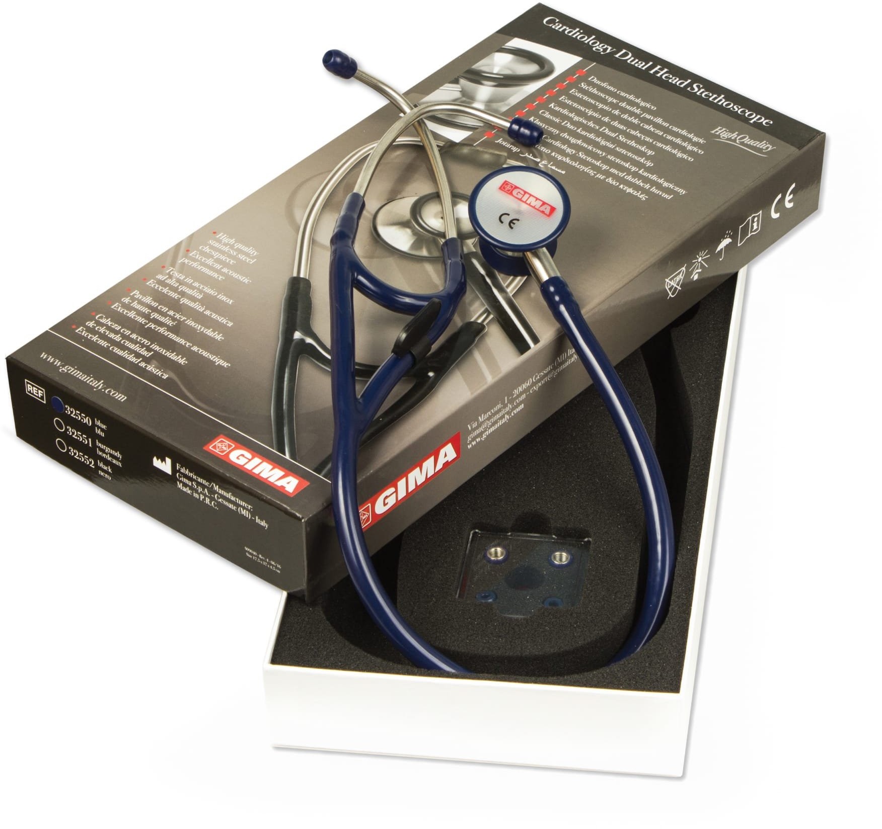 GIMA CARDIOLOGY CLASSIC Stetoskop - Y blue Stetoskop kardiologiczny TOW006095