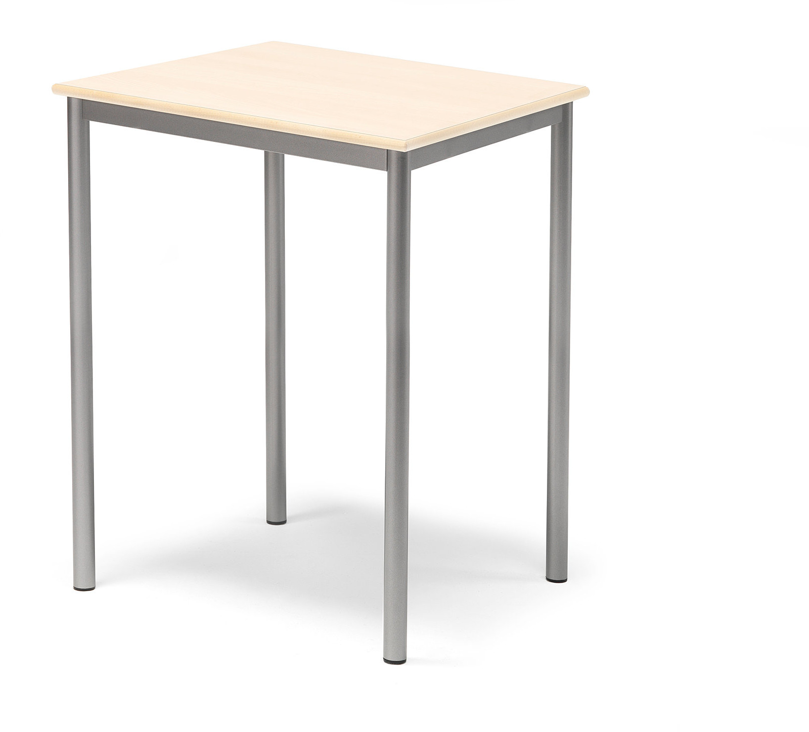 AJ Produkty Stół Bors, 700x600x900 mm, rama srebrna, dźwiękochłonny HPL, brzoza
