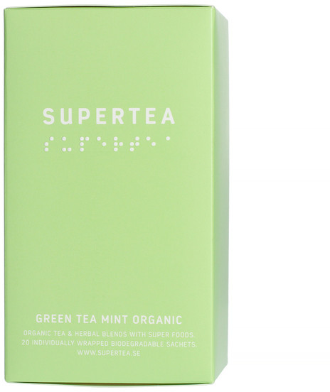 Teministeriet Teministeriet Supertea Green Tea Mint Organic Herbata 20 Torebek ST-GMO