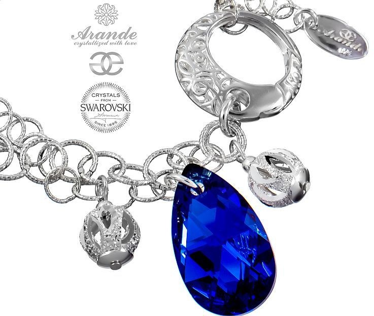 Swarovski Arande piękna bransoletka BLUE COMET SREBRO 700682