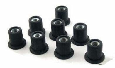 Puig 0714 N blok sypialny, z nakrętką, M5, 25 sztuk 0714N