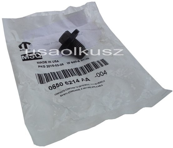 MOPAR Korek spustowy misy oleju silnika Volkswagen Routan 3,6 3,8 V6 06506214AA