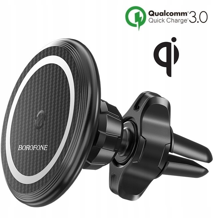 Borofone BH45 Uchwyt MagSafe z ładowaniem Qi QC3.0 15W
